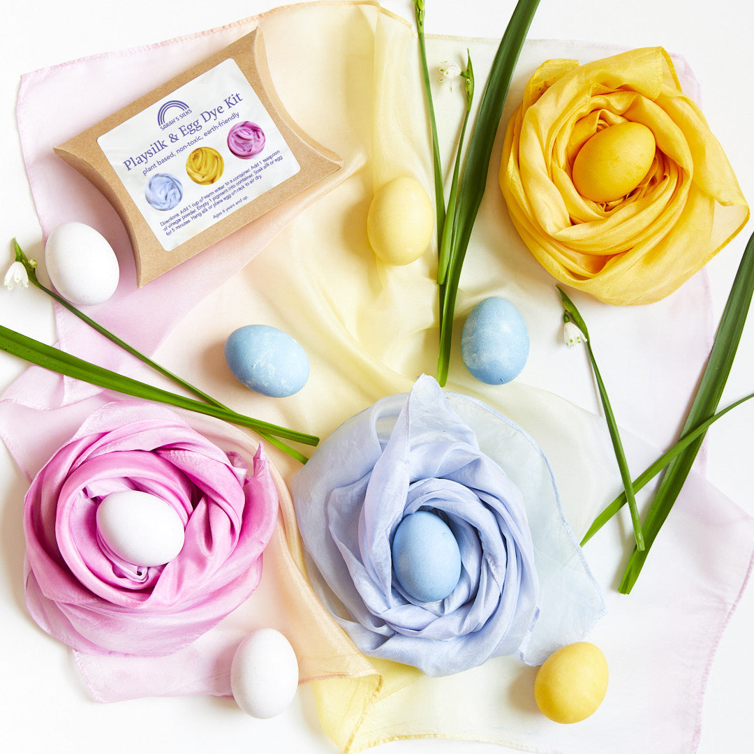 Natural. Non-Toxic Easter Egg + Playsilk Dye Kit