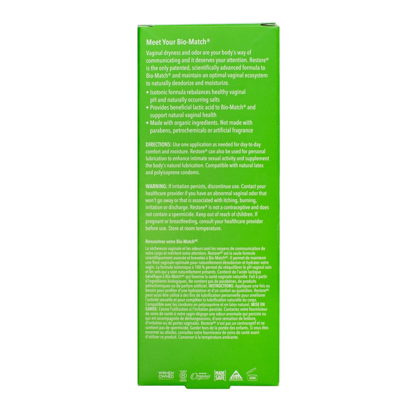 Restore pH-Balancing & Moisturizing Vaginal Gel