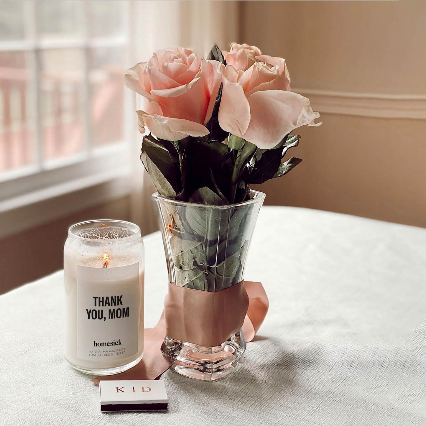 Thank You. Mom Candle