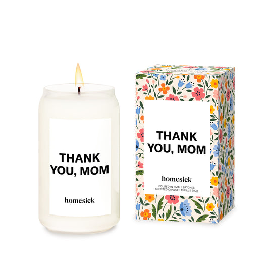 Thank You. Mom Candle