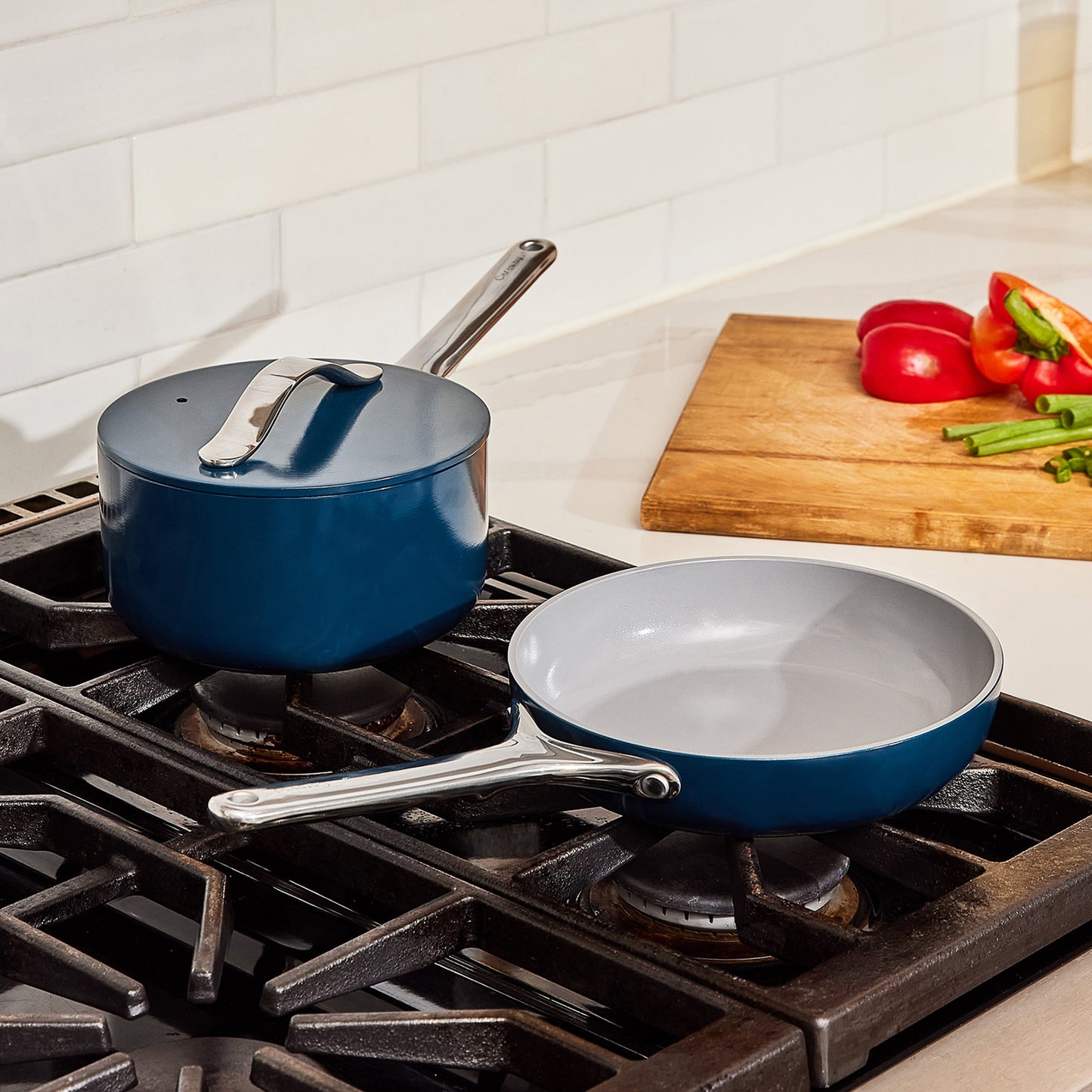 Ceramic Mini Fry Pan & Mini Sauce Pan Duo