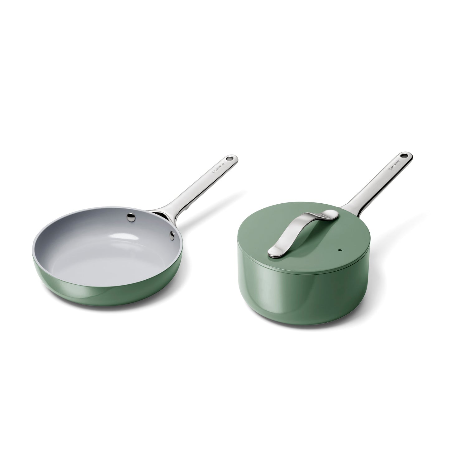 Ceramic Mini Fry Pan & Mini Sauce Pan Duo
