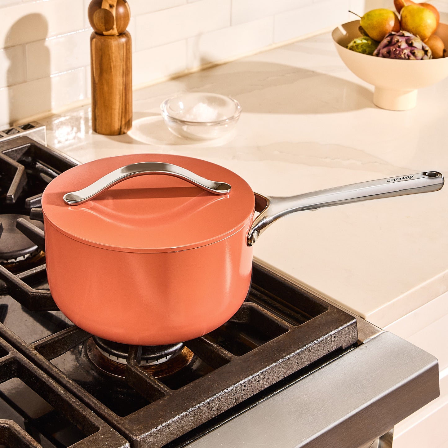 Ceramic Sauce Pan. 3 qt